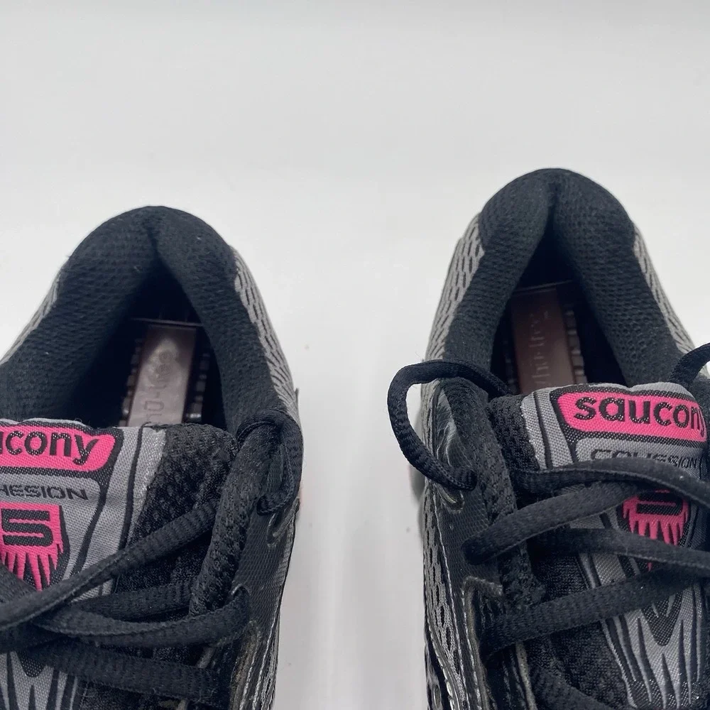 Saucony Grid Cohesion 5 Women's Running Shoes Size 11 Gray Pink 15119-2‎ Cleaned